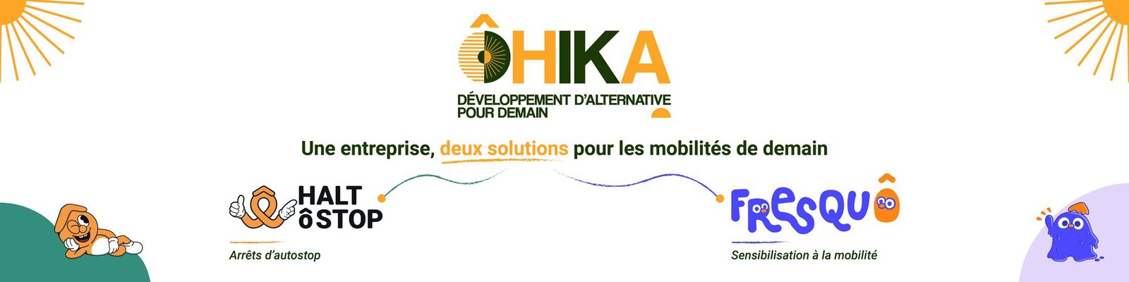 ôHIKA, une entreprise, deux solutions pour les mobilités de demain : Halt ô Stop et Fresquô
